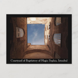 Postal del patio de Hagia Sophia