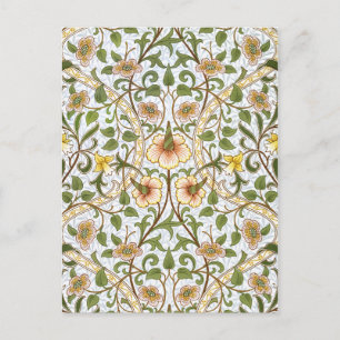 Postal del patrón Chintz de William Morris Daffodi