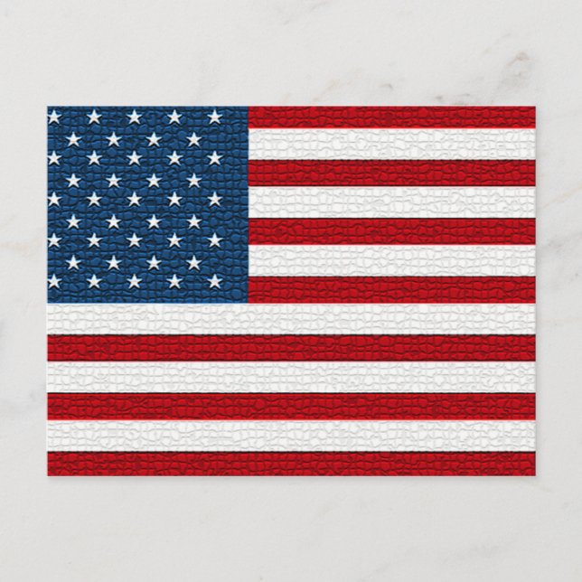 Postal del patrón Mosaico de la Bandera Americana (Anverso)