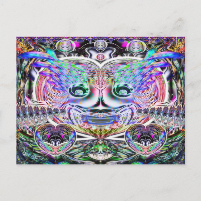 Postal del Payaso Mardi Gras (Anverso)