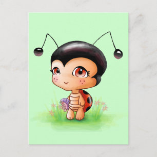 Postal del pequeño Chica Ladybug