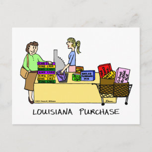 Postal del Personalizado de compras de Louisiana