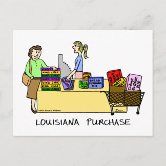 Postal del Personalizado de compras de Louisiana