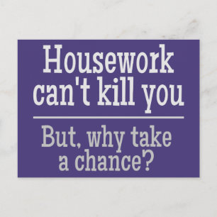 postal del personalizado de HOUSEWORK