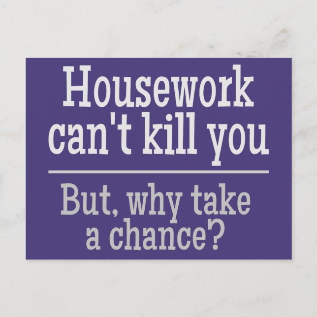 postal del personalizado de HOUSEWORK (Anverso)