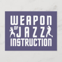 postal del personalizado de instrucción de jazz