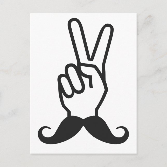 Postal del personalizado de Mustache ganador (Anverso)