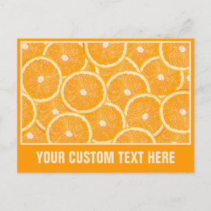 postal del personalizado de naranjas