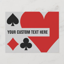 postal del personalizado del jugador de tarjetas
