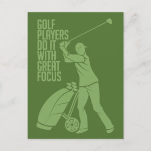 postal del personalizado GOLF PLAYER