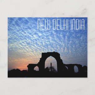 Postal del Pilar de Hierro de Nueva Delhi