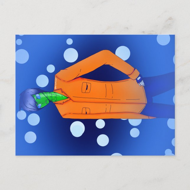 Postal del piñón de cruce de animales (Anverso)