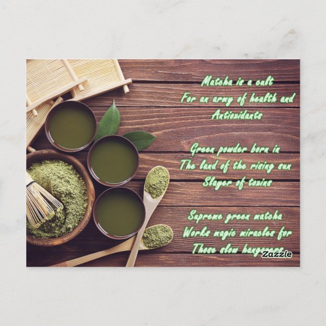 Postal del poema de Matcha (Reverso)