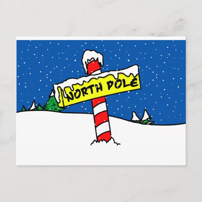 Postal del Polo Norte (Anverso)