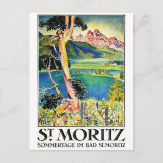 Postal del poster del anuncio del vintage