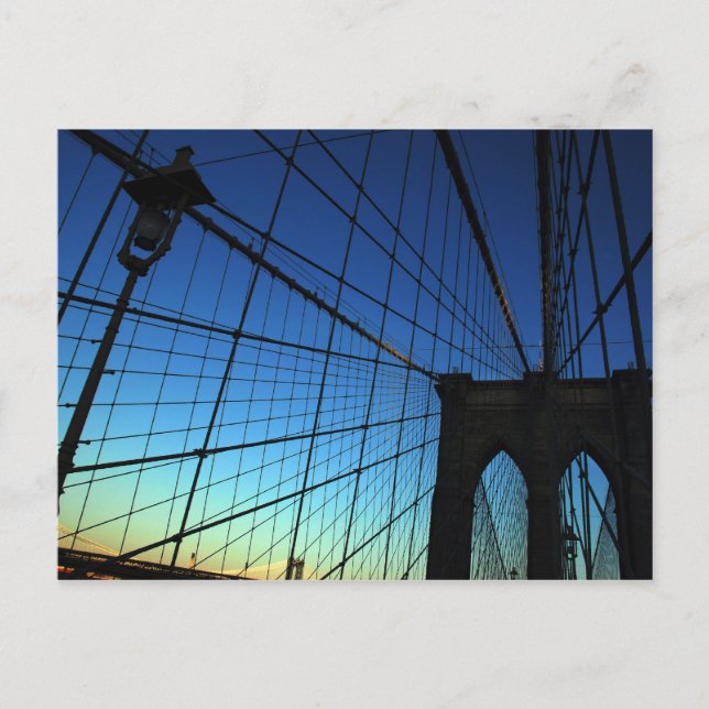 Postal del puente de Brooklyn (Anverso)