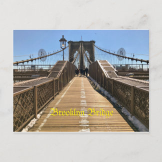 Postal del puente de Brooklyn