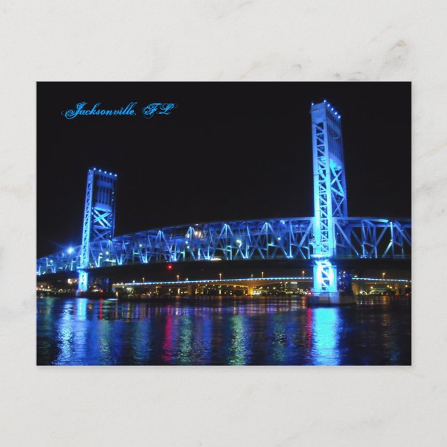 Postal del puente de Jacksonville Main Street (Anverso)