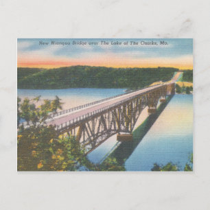 Postal del Puente de la Vintage Niangua en el Lago