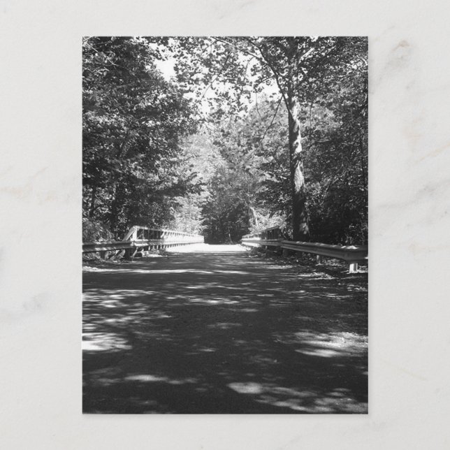 Postal del puente del Parque Estatal Kickapoo (Anverso)