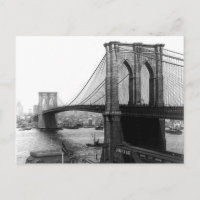 Postal del puente East River Bridge de 1900 en Nue
