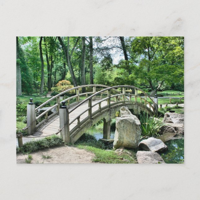 postal del puente japonés (Anverso)