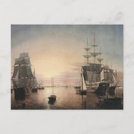 postal del puerto de Boston