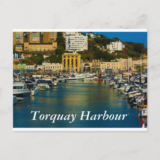 postal del puerto de Torquay (Anverso)