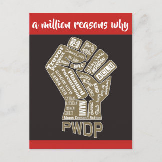 Postal del puño de PWDP $1M