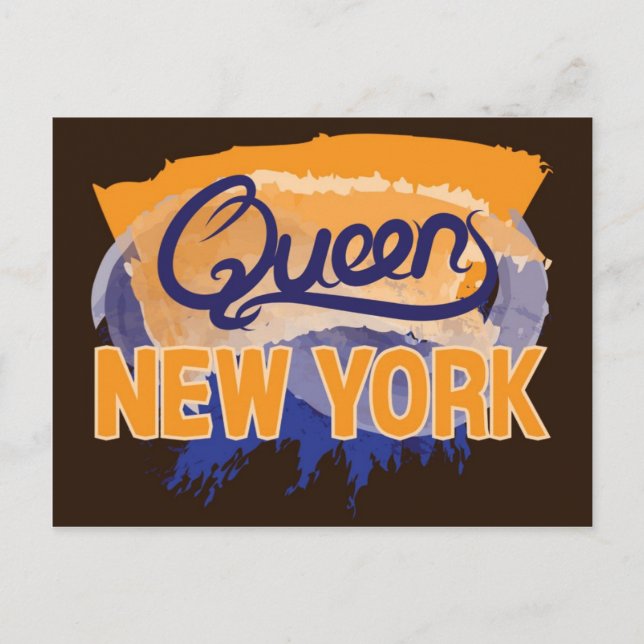 Postal del Queens Nueva York (Anverso)