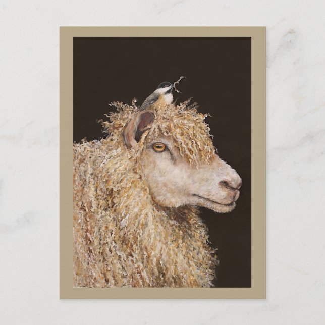 Postal del recolector de lana (Anverso)