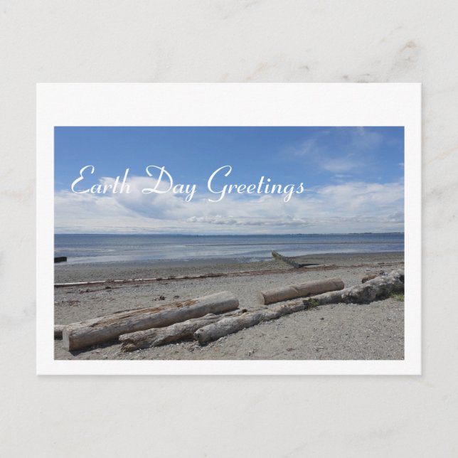 postal del recordatorio del Día de la Tierra (Anverso)
