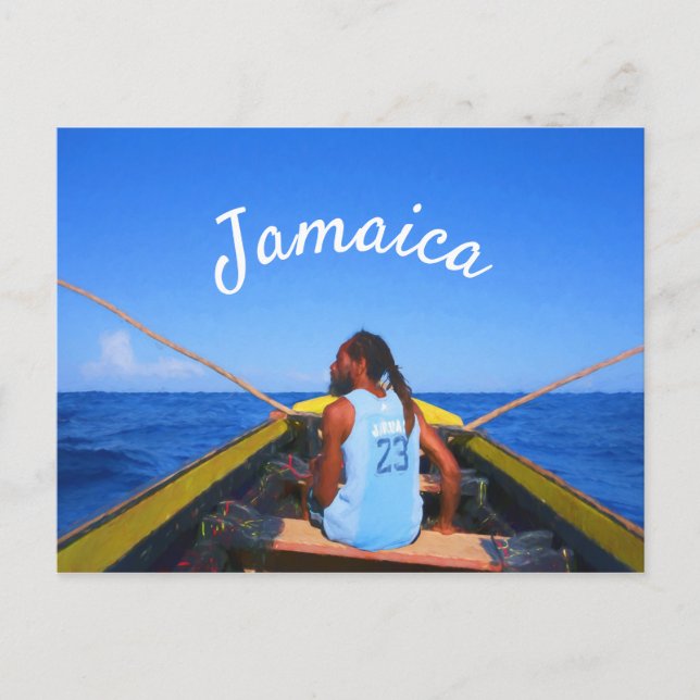 Postal del recuerdo de Jamaica (Anverso)