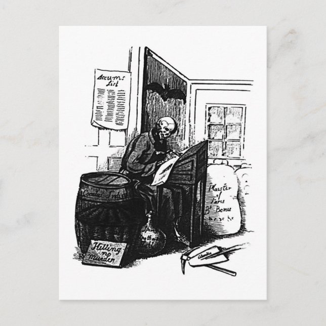 Postal del Registro de Muerte (Anverso)