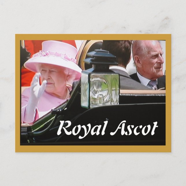 Postal del retrato de Royal Ascot Diamond Jubilee (Anverso)