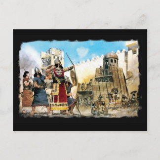 postal del rey asirio