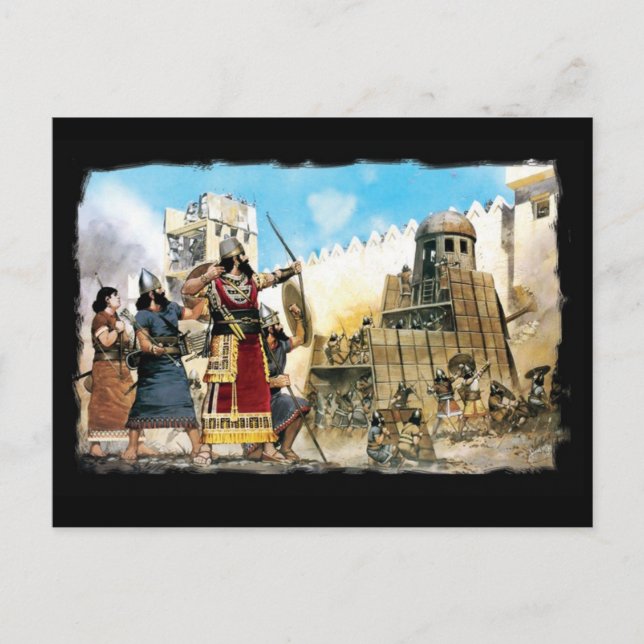 postal del rey asirio (Anverso)