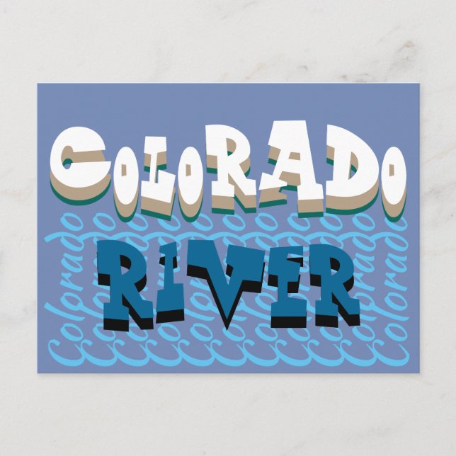 Postal del río Colorado (Anverso)