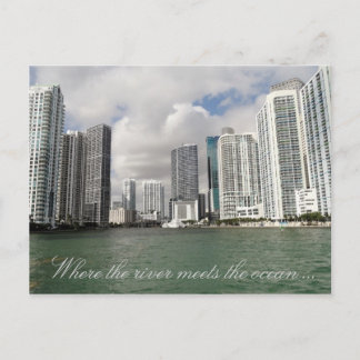 Postal del río Miami
