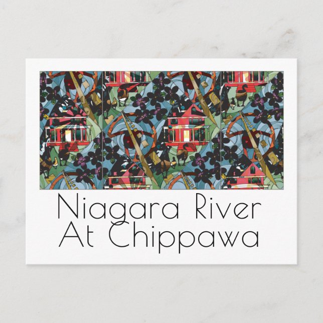 Postal del río Niagara (Anverso)