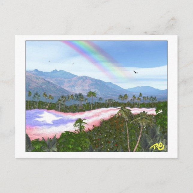 Postal del río Puerto Rico (Anverso)