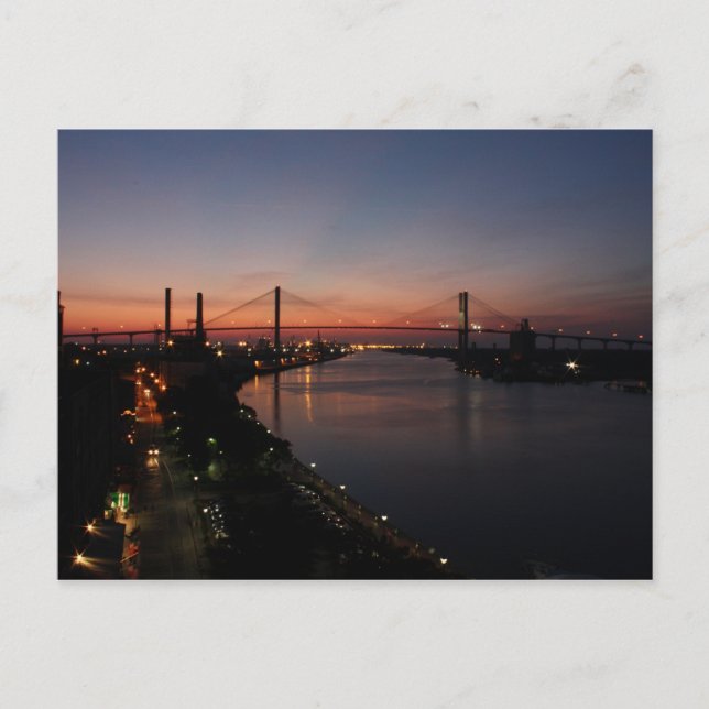 Postal del río Savannah (Anverso)