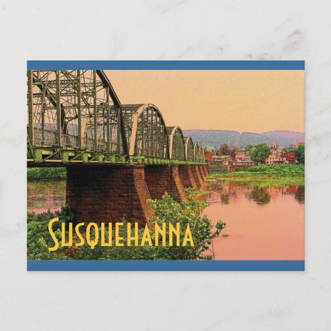 Postal del río Susquehanna (Anverso)