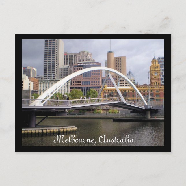 Postal del río Yarra (Anverso)