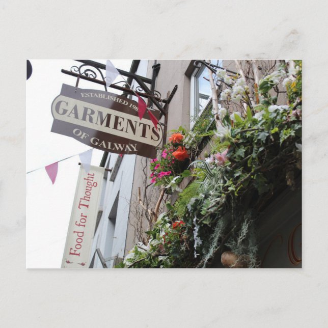 Postal del Rótulo Galway Shop (Anverso)