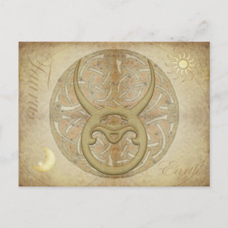 Postal del Rótulo Zodiac Taurus