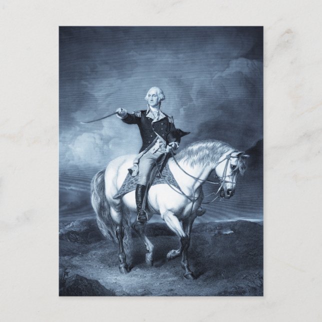 Postal del saludo de George Washington (Anverso)