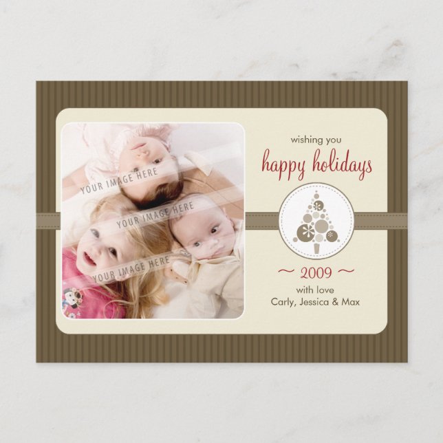 POSTAL DEL SALUDO DE LA FOTO:: árbol manchado (Anverso)