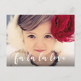 Postal del saludo de la foto del navidad del amor