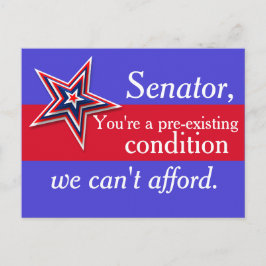 Postal del senador preexistente